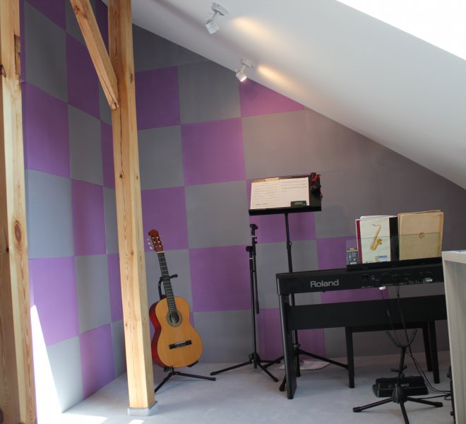 domowe studio muzyczne- wygłiszenie ścian